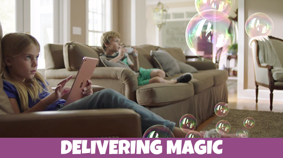 Gazillion Bubbles Delivering Magic